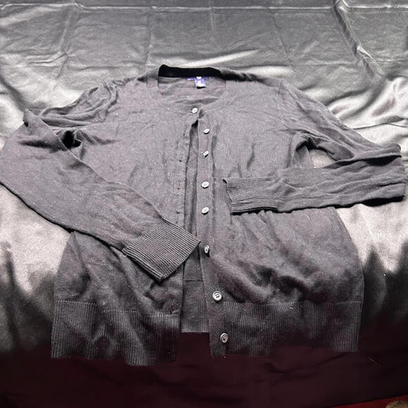 GAP Sweaters - Gap Womens Black Long Sleeve Button‎ Up Cardigan Sweater Size S